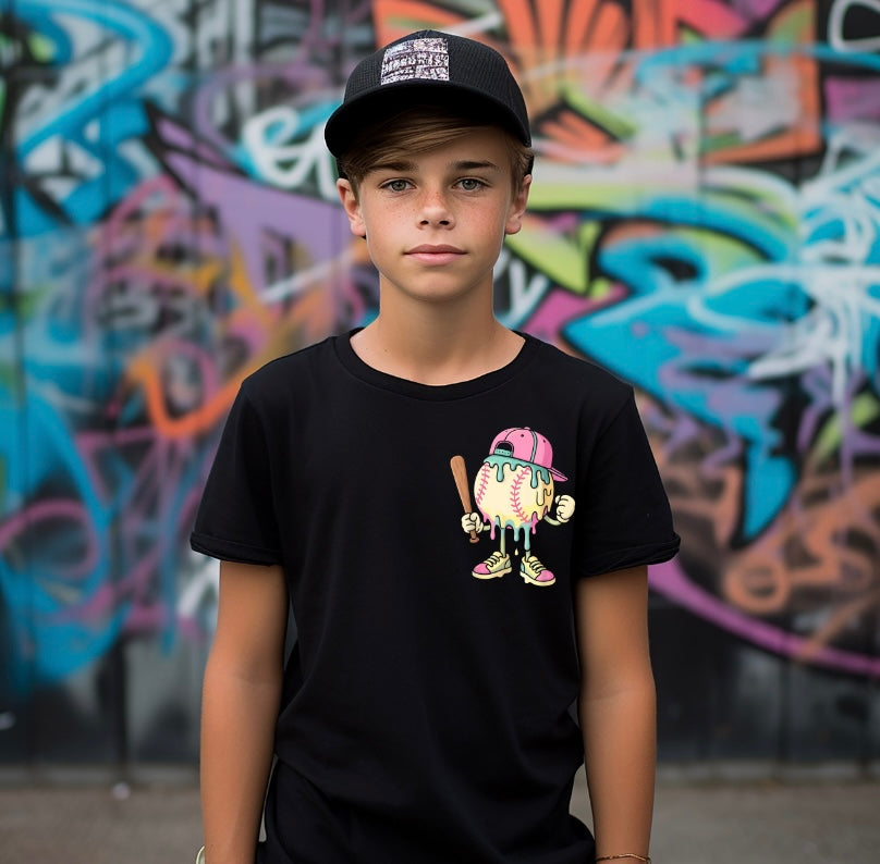 Ice Cream Guy Pocket Drip Tee