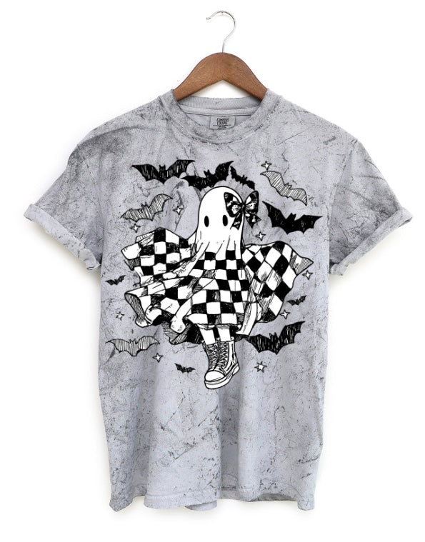 Halloween Ghost Dance Bow Tee