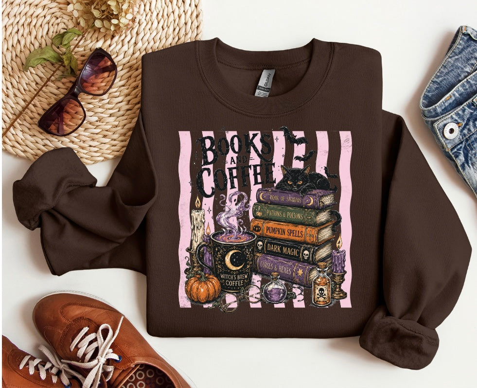 Books and Coffee Crewneck