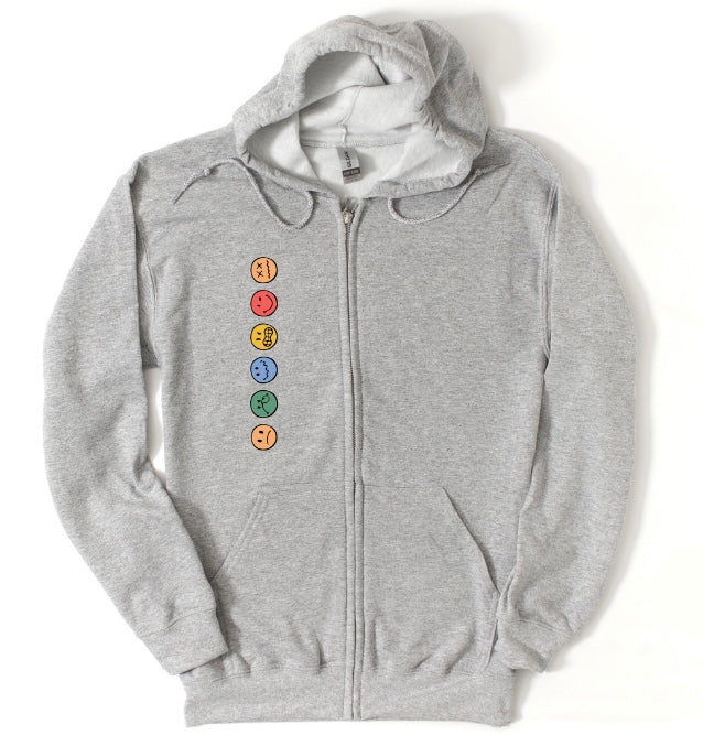 It's Okay To Feel All The Feels Full-Zip Hoodie