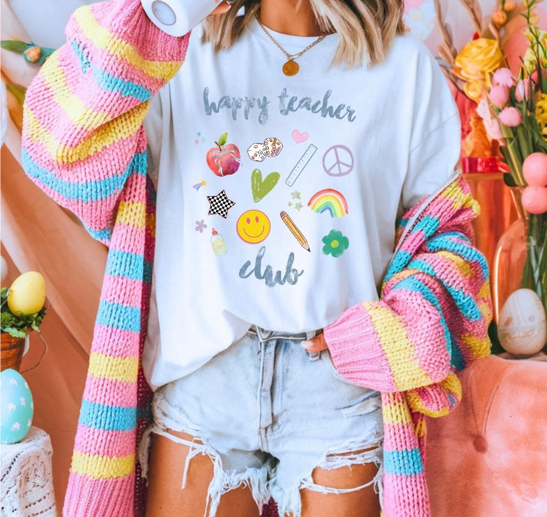 Happy Teacher Club Tee