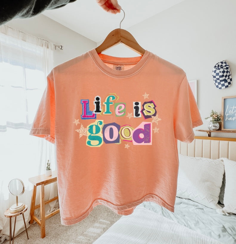Life Is Good Boxy Tee