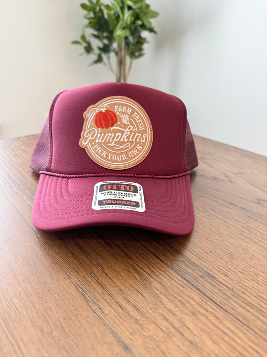 Farm Fresh Pumpkins Trucker Hat