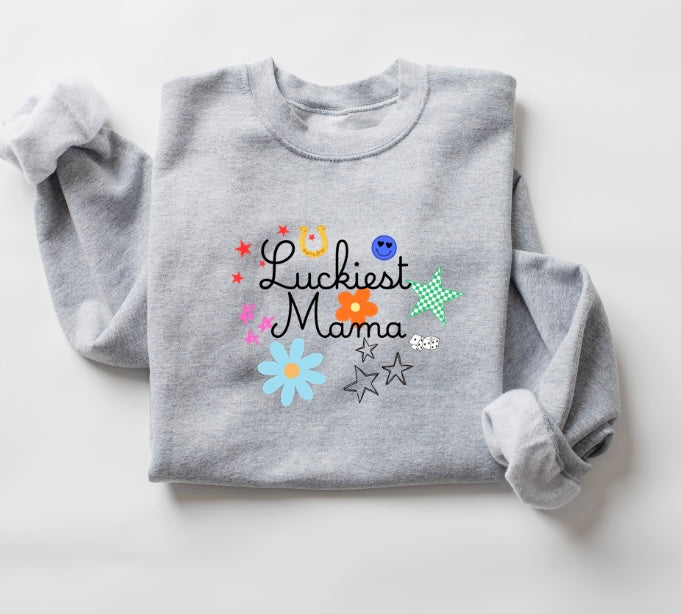 Luckiest Mama Crewneck