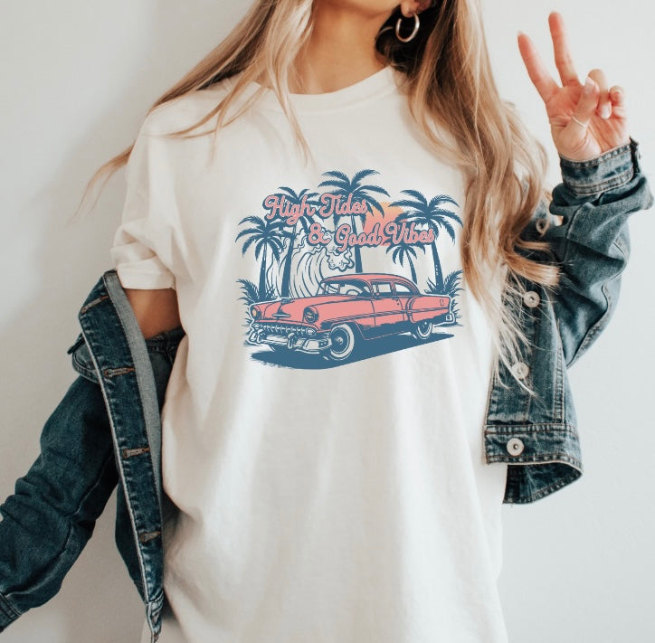 High Tide & Good Vibes Tee