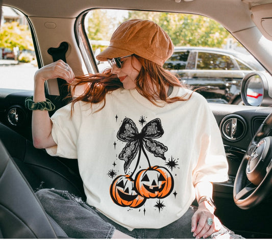 Cherries Pumpkin Tee