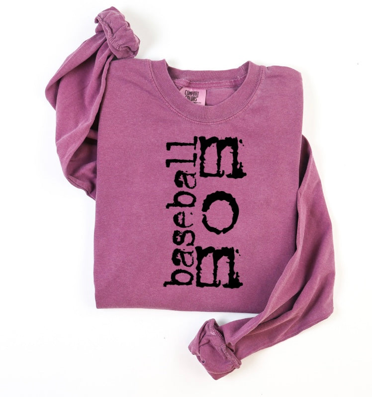 Baseball Mom Long Sleeve Tee