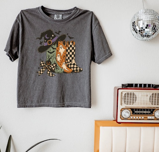 Halloween Boots Boxy Tee