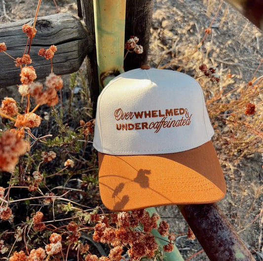 Overwhelmed Under Caffeinated Trucker Hat