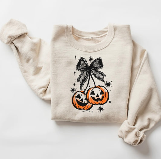 Cherries Pumpkin Crewneck