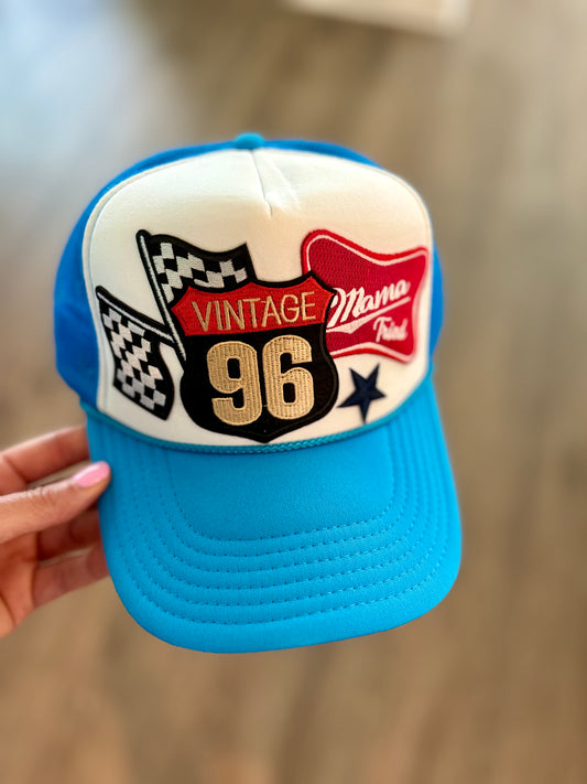 Vintage 96/Mama Tired Trucker Hat