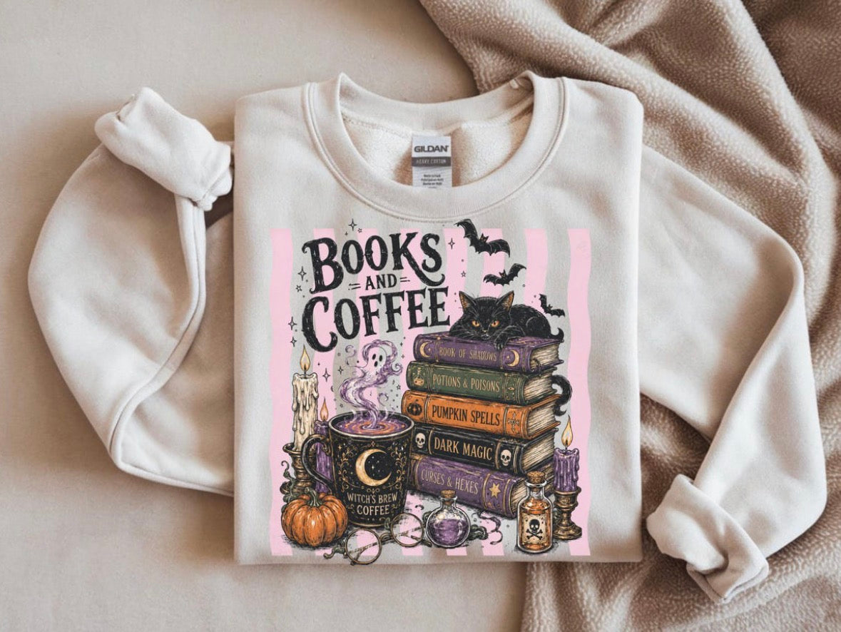 Books and Coffee Crewneck
