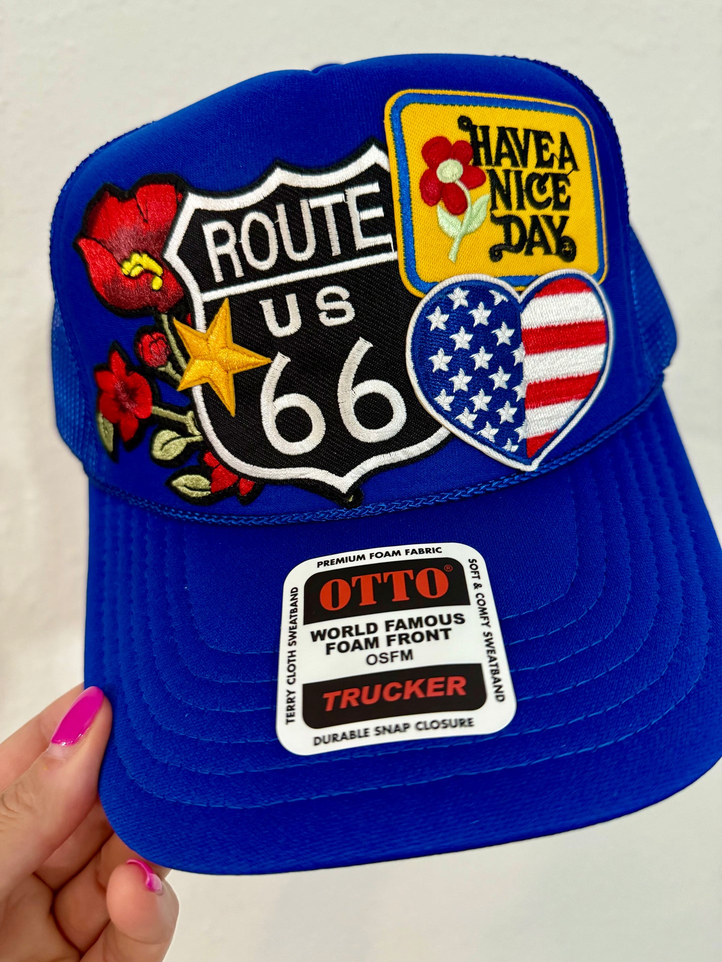 Route 66/Have a Nice Day Trucker Hat