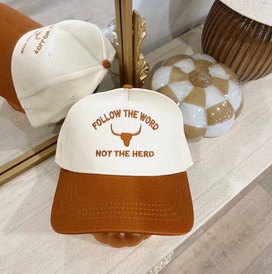 Follow The Word Not The Herd Trucker Hat