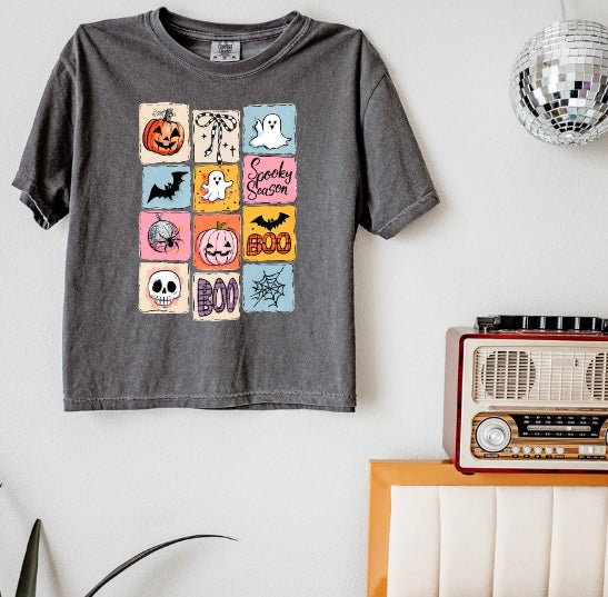 Halloween Collage Boxy Tee