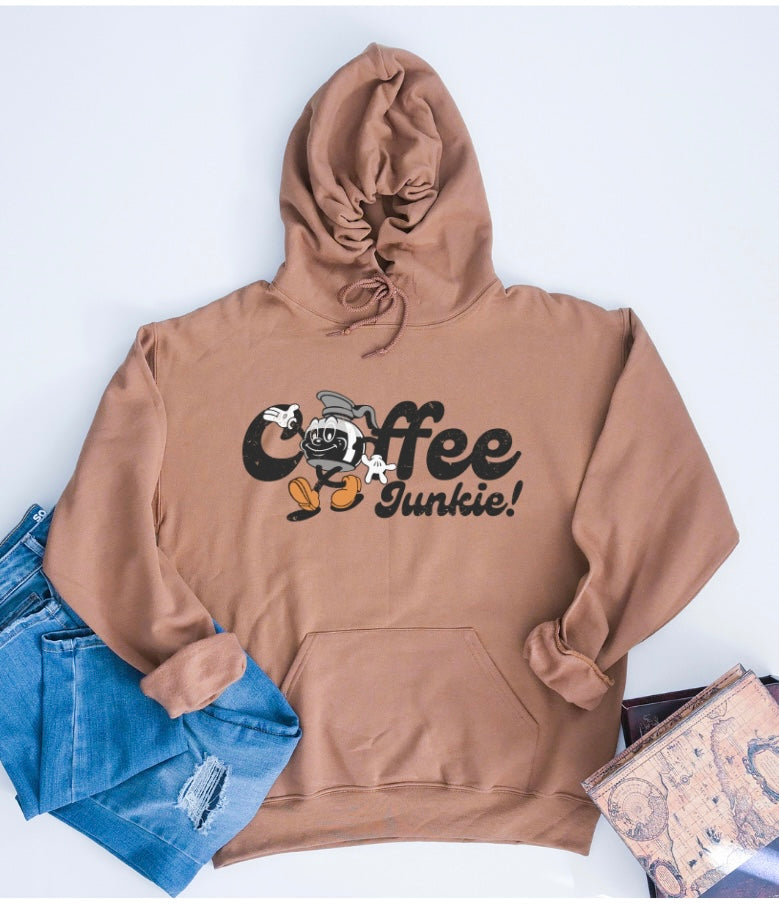 Coffee Junkie Pullover Hoodie