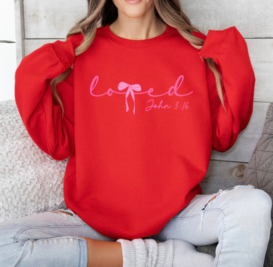 Loved John 3:16 Crewneck