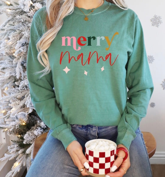 Merry Mama Long Sleeve Tee