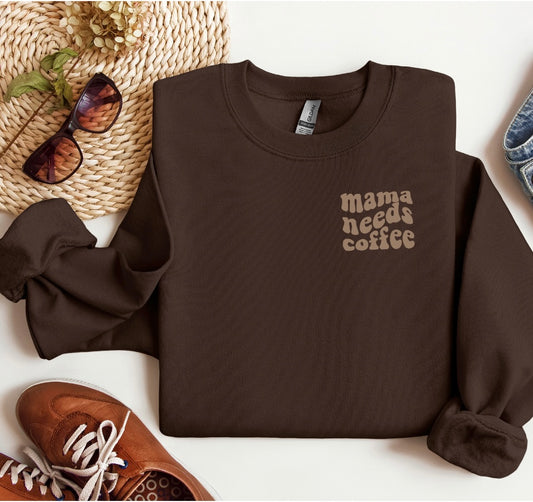 Mama Needs Coffee Crewneck