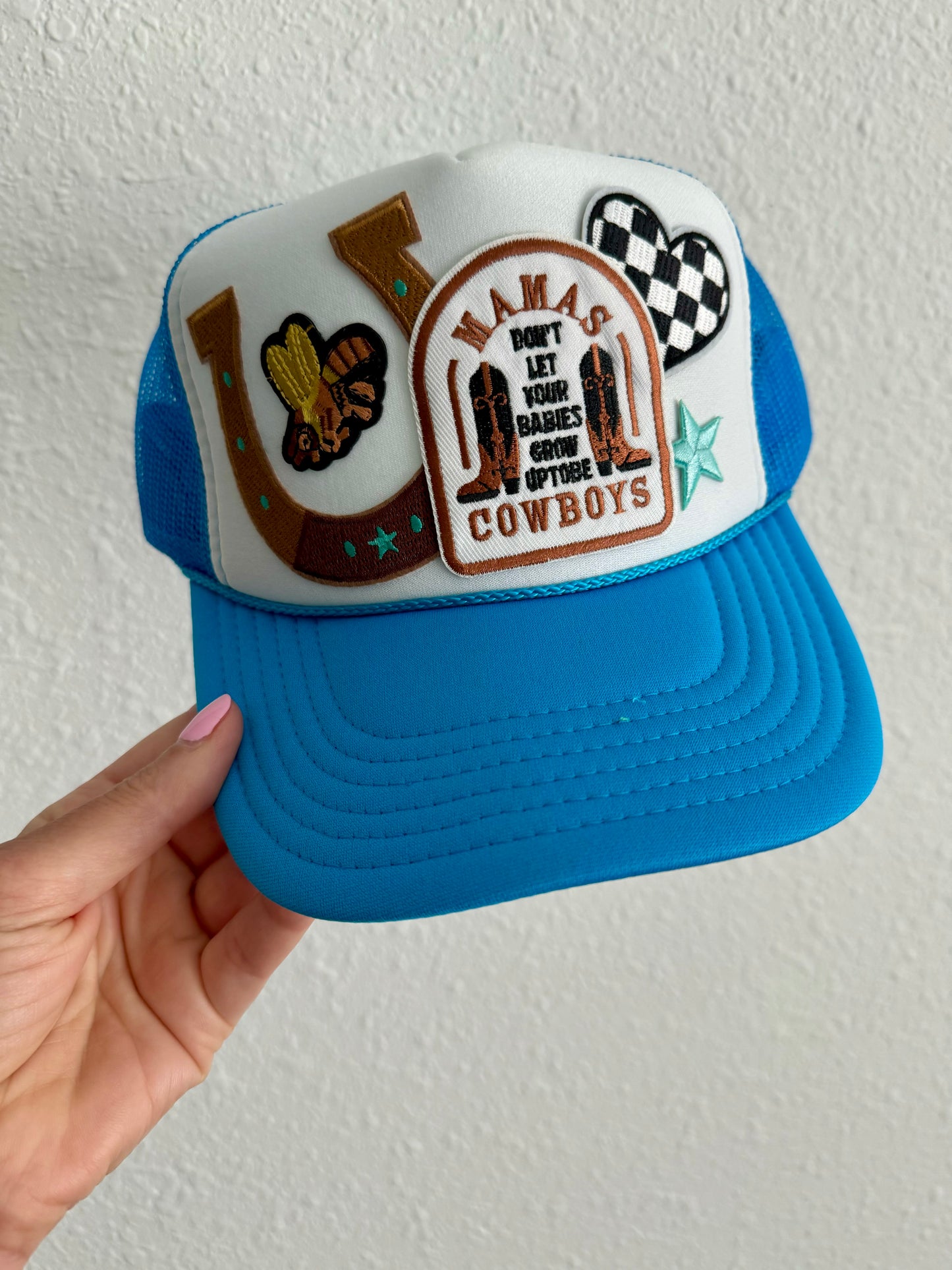 Mamas Don't Let Your Babies Grow Up To Be Cowboys Trucker Hat